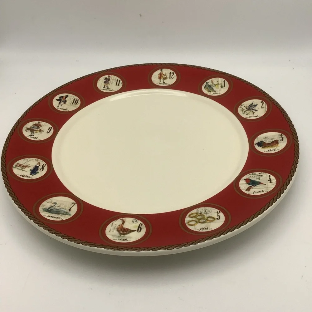 Williams Sonoma 2010 Twelve Days of Christmas Dinner Plate